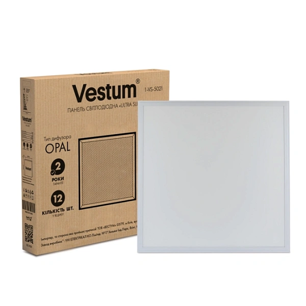 картинка Светодиодная панель LED ULTRA SLIM 50 Вт 600x600 6500 К 1-VS-5021 картинка Светодиодная панель LED ULTRA SLIM 50 Вт 600x600 6500 К 1-VS-5021
