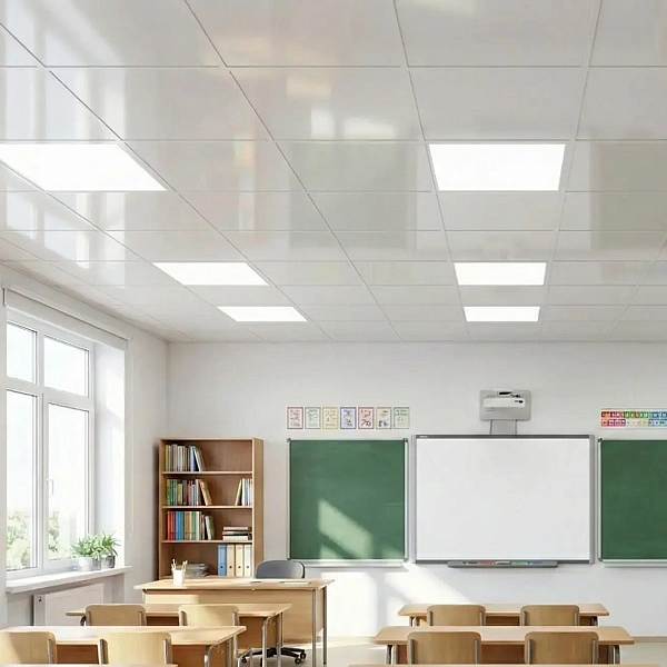 картинка Комплект подвесного потолка №10 — Плита ПВХ белая 