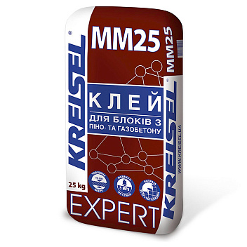 картинка Смесь Kreisel EXPERT ММ25 (125) для кладки газоблока, 25кг 
