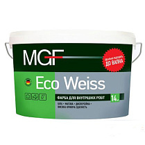 Краска MGF Eco Weiss М1 дисперсионная матовая, 14кг