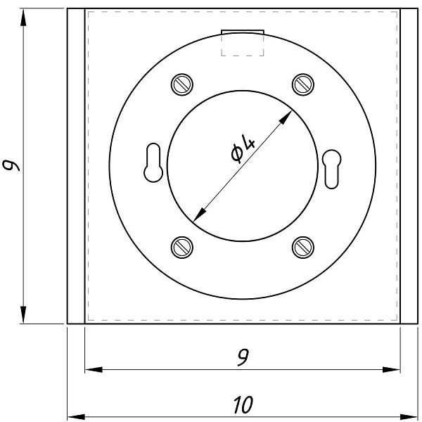 картинка Светильник точечный для Griliato 100 мм (GX53) 722110 графит RAL 7024 