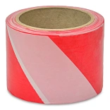 Лента сигнальная красно-белая 100 мм х 50 м (10-598)