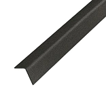 Уголок пристенный оцинкованный Alubest Basic черный (шагрень) 19х19х3000мм