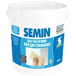 Клей Semin «Colle TDV» влагостойкий для стеклохолста и стеклообоев, 10 кг