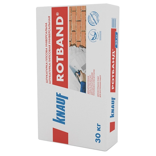 Фото Штукатурка Knauf Rotband гіпсова універсальна, 30 кг