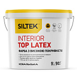 Краска Siltek Interior Top Latex латексная стойкая, база А, 9 л