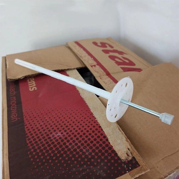 Фото Дюбель з металевим стрижнем з термоголовкою для теплоізоляції LDK/TZ AMEX 10х180 мм 200шт