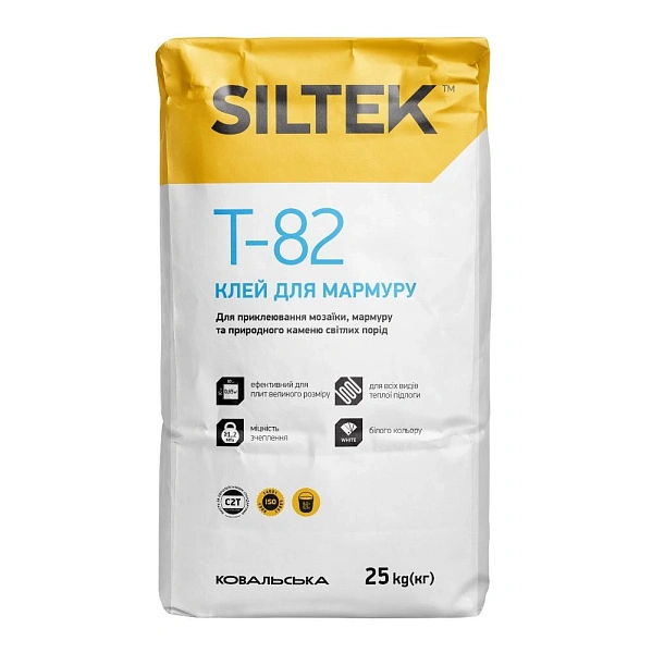 картинка Клей для мрамора Siltek T-82, 25 кг 