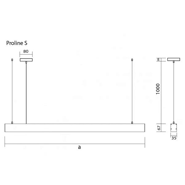 картинка Линейный светильник VELA VL-Proline-S 1200 40W 