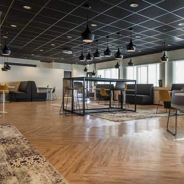 картинка Подвесной потолок Rockfon Industrial Black A черная 600х600х20 мм картинка Подвесной потолок Rockfon Industrial Black A черная 600х600х20 мм