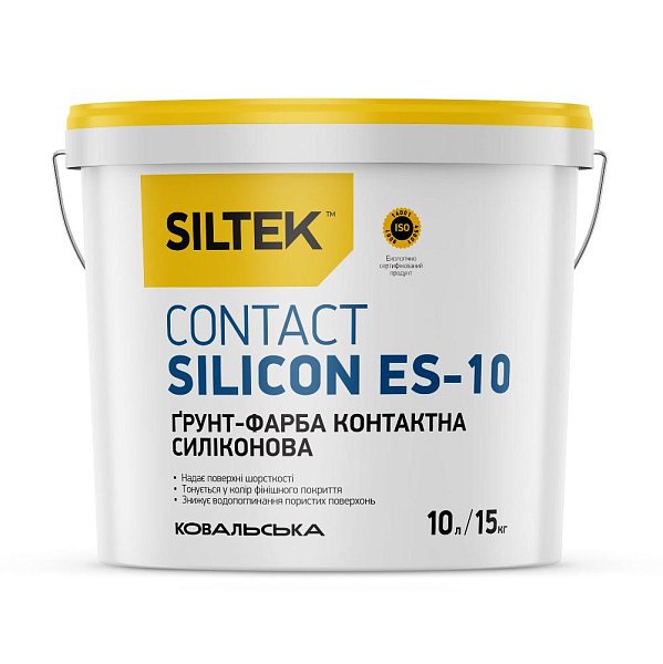 картинка Грунтовка Siltek ES -10 Contact Silicon, база белая, не тонир., 10 л 