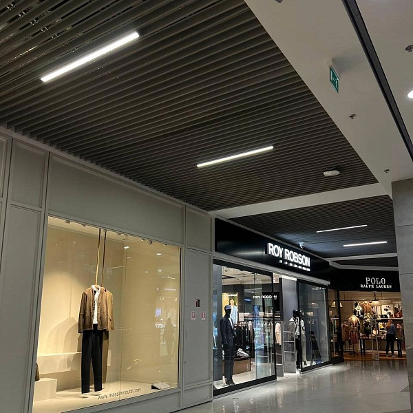 картинка Экранный реечный подвесной потолок Alubest (цена пог. м. рейки) 