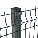 Столб для сетки забора 60x40мм, 2,0м  RAL 7016