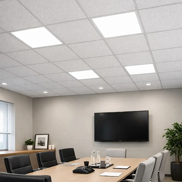 картинка Плита для подвесного потолка Tapioka из минеральных волокон 595x595x12мм картинка Плита для подвесного потолка Tapioka из минеральных волокон 595x595x12мм