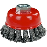 Щетка конусная из рифленной проволоки Werk 100 мм M14, WE107500/7132612 (40387)
