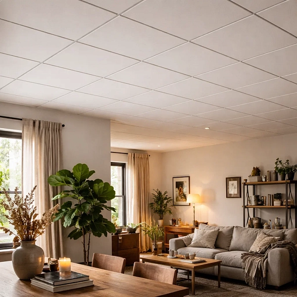 Фото Плита підвісної стелі KCS Plain Tegular 15 600х600х15 мм