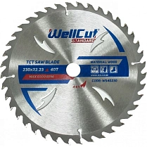 Диск пильний Wellcut Standart 230 х 22,23 мм 40Т