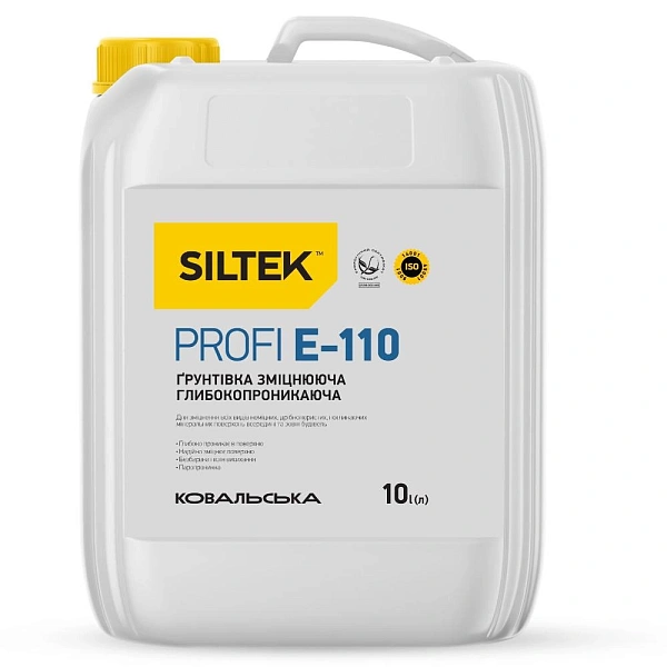 Фото Грунтовка глибокопроникаюча Siltek E-110 зміцнююча, 10 л