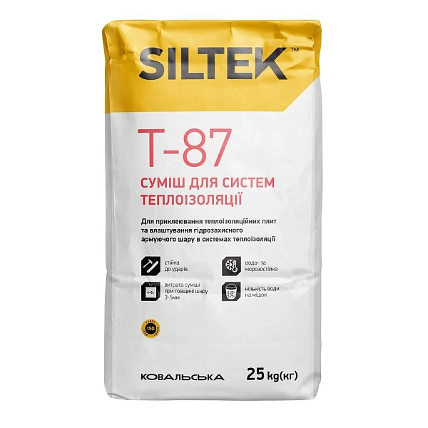 Фото Суміш для теплоізоляції Siltek T-87, 25 кг