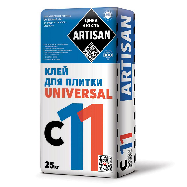 картинка Клей для плитки Artisan С-11 универсальный, 25 кг 