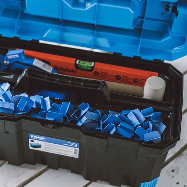 картинка Ящик для инструмента с ручкой Kubala без внутр. перегородки (1545)  картинка Ящик для инструмента с ручкой Kubala без внутр. перегородки (1545)