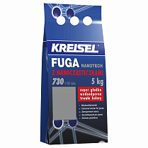 Затирка для швов Kreisel FUGA NANOTECH 730 серебристая 4А, 5кг