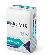Уценка. Клей для гипсокартона KRUMIX КМ MontageFix, 30кг (30.08.22)