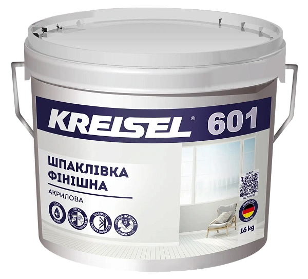 картинка Шпаклевка акриловая финишная Kreisel 601, 16 кг 