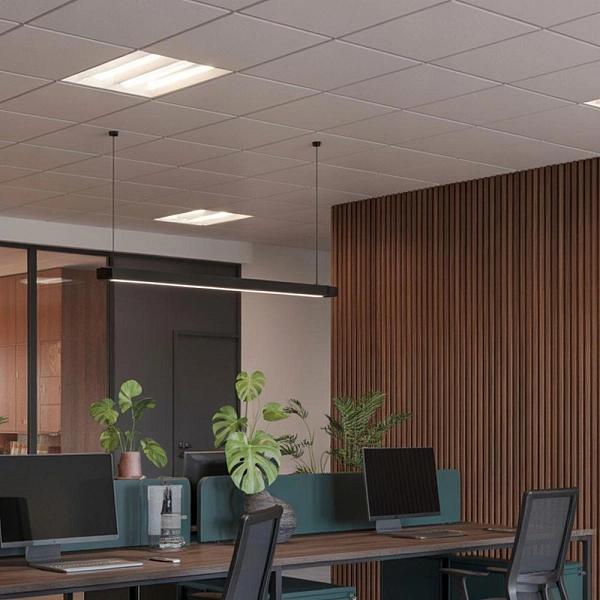 картинка Потолок подвесной Alubest кассетный оцинкованый белый tegular 600х600мм 