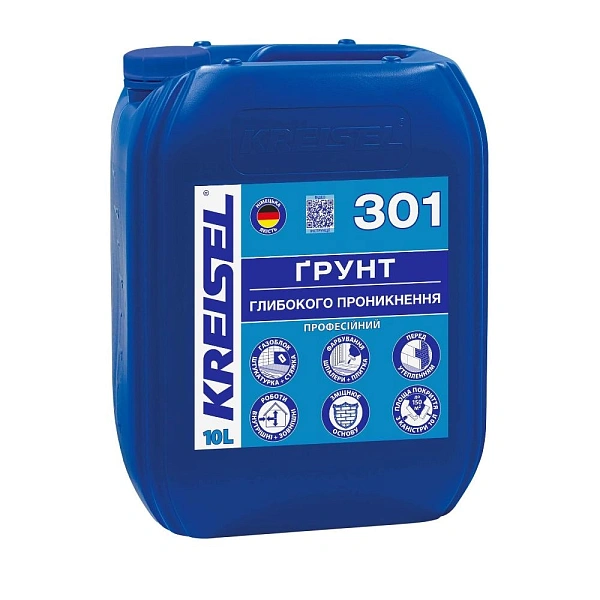 картинка Грунтовка Kreisel 301 глубокопроникающая, 10л 