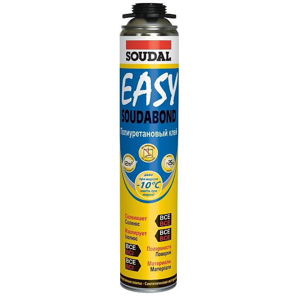 картинка Пена-клей пистолет зимняя Soudal Soudabond Easy Gun, 750мл 