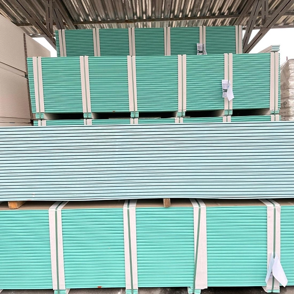 картинка Влагостойкий гипсокартон Rigips PRO Hydro 12,5x1200x2000мм 