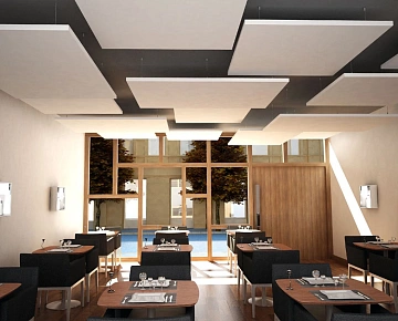 Акустические дизайнерские острова Rockfon Eclipse Акустические дизайнерские острова Rockfon Eclipse