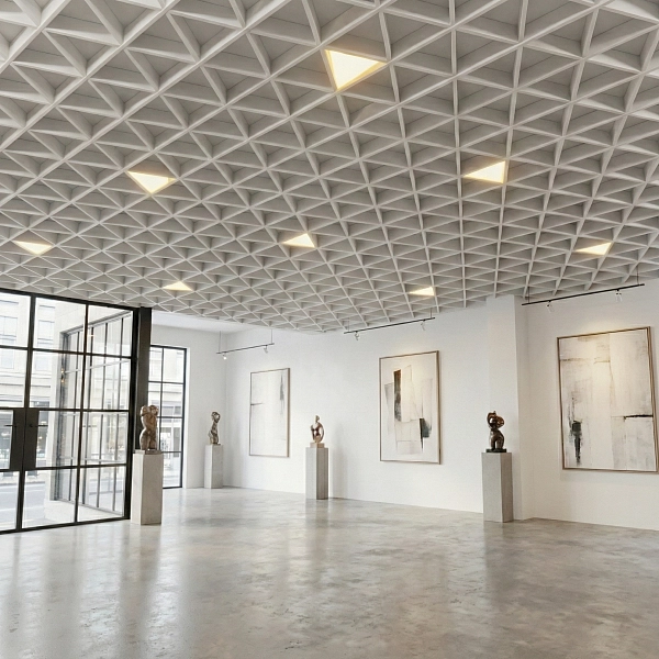 картинка Подвесной потолок треугольный Алюбест Грильято 120х120 мм (цена за м2) 