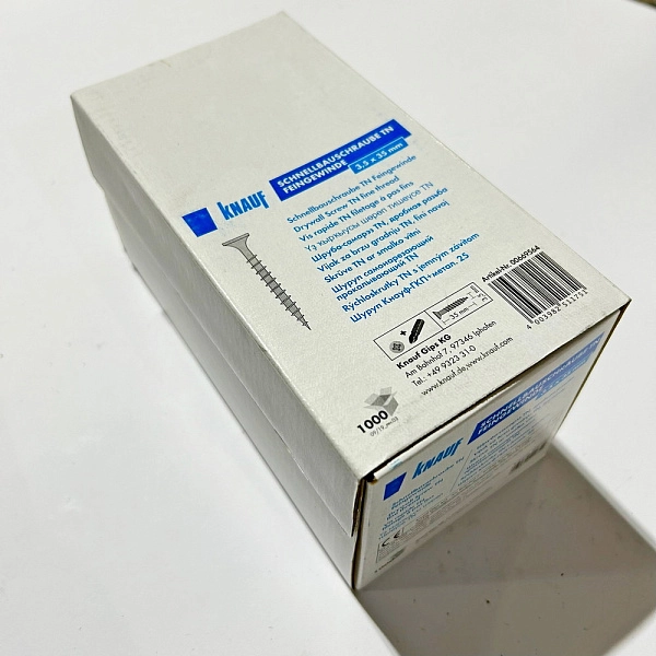 картинка Саморез ГКП+металл Knauf 3,5x35 мм (1000 шт) 3505/669564 картинка Саморез ГКП+металл Knauf 3,5x35 мм (1000 шт) 3505/669564