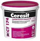 Штукатурка декоративная Ceresit CT 174 База B силикон-силикатная   (зерно 1,0 мм)  "камешковая", 25 кг