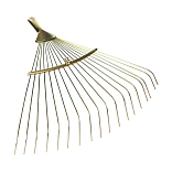 Грабли веерные проволочные с черенком 18 зубьев, 200-460мм 70-814