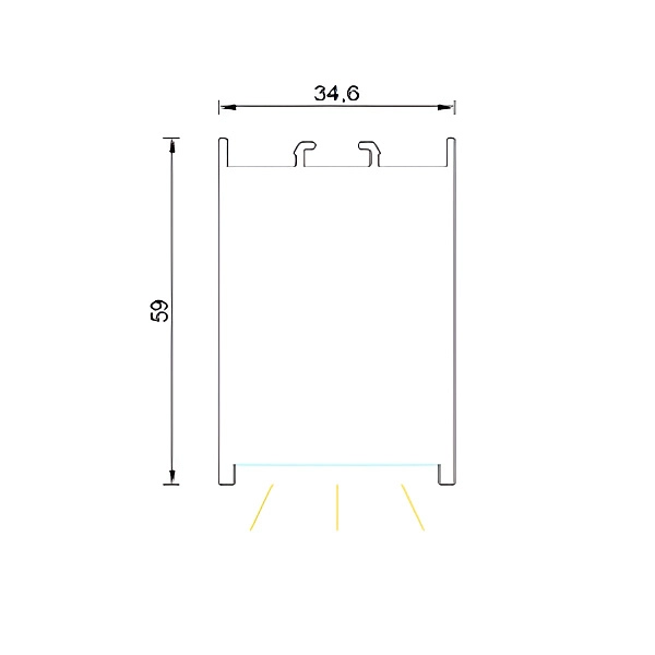 картинка Линейный светодиодный светильник Vector 3560 REF 80 R3С3 