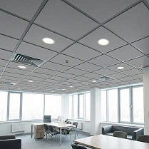 Комплект подвесного потолка №8 — Плита металлическая серая