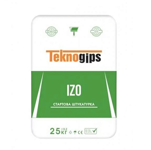 Фото Гіпс будівельний Tekno gips (izo), 25 кг