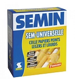 Клей Semin Universelle в порошке для легких и тяжелых бумажных обоев, 0,25 кг