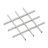 Подвесной потолок Алюбест Грильято 40/150х150 мм, белый (цена за м2)