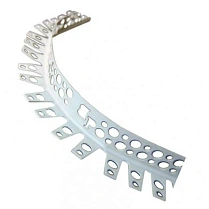 Кутник штукатурний арочний 25x25 мм, 3м