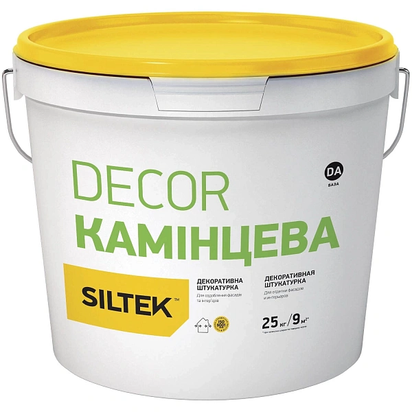 Фото Уцінка. Штукатурка Siltek Decor "камінцева" 1,5 мм, база DA, 25 кг (08.07.21)