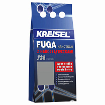 Смесь для заполнения межплиточных швов Kreisel Fuga Nanotech 730 стальной 6А, 2кг