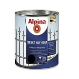 Уценка. Эмаль алкидная глянцевая Alpina, 2.5л черная (03.19)