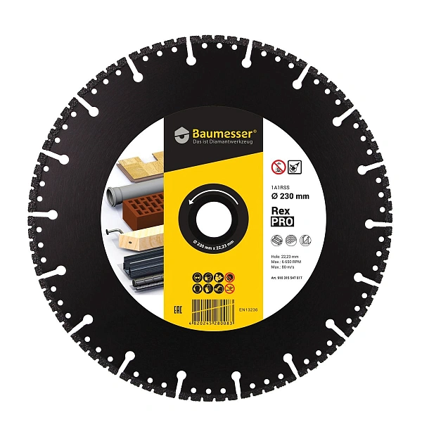 картинка Круг алмазный полировальный Distar Pro Rex 1A1RSS V 230x2,6/1,8x6x22,2 910315547017 