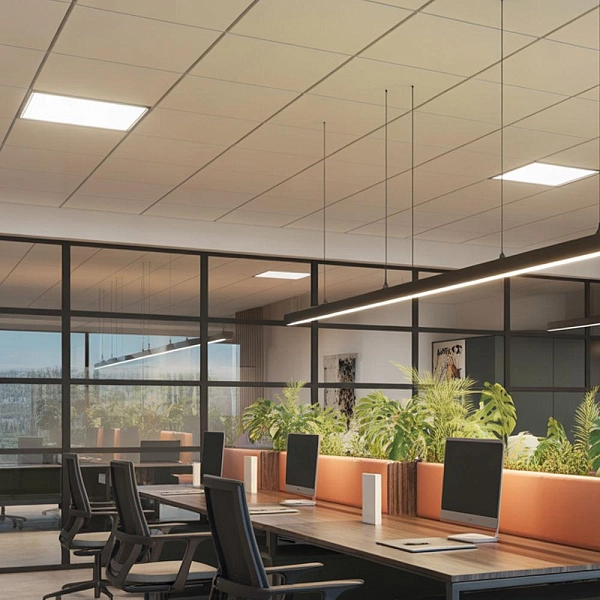 картинка Потолок подвесной Alubest кассетный оцинкованый белый tegular 600х600мм 