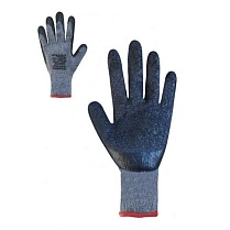 Рукавиці ХБ RWgrip сірі з латексним покриттям 10р. 69298