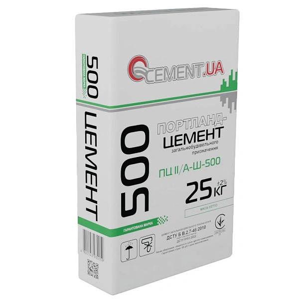 Фото Портландцемент зі шлаком Cement ПЦ II/А-Ш-500, 25 кг